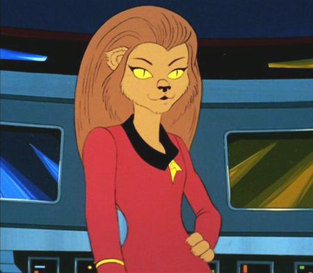 Star Trek One Trek Mind #61: Make Way For M'Ress Star Trek Aliens, Star Trek Animated Series, Larry Niven, Fandom Star Trek, Star Trek Into Darkness, Soft Cat, Star Trek Characters, Star Trek Universe, Uss Enterprise