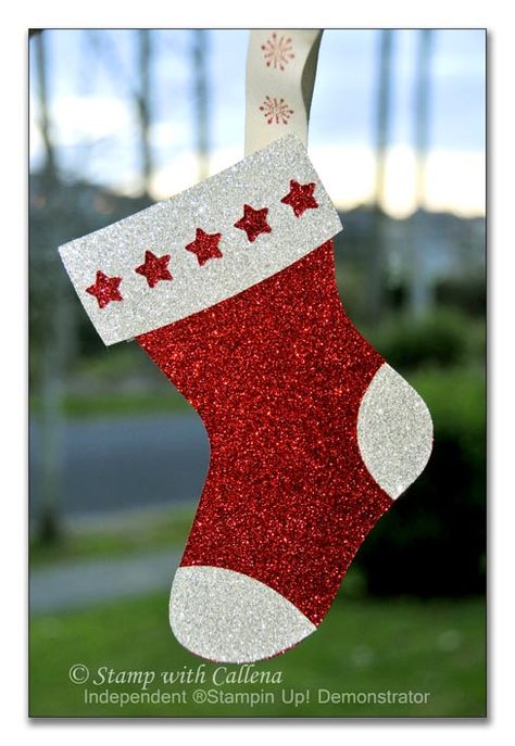 Stamp with Callena: Christmas is early... Diy Christmas Stockings Ideas, Christmas Decorations Hanging, Classroom Christmas Decorations, Ideas Navideñas, Idee Cricut, Paper Christmas Decorations, Christmas Crafts For Kids To Make, Handmade Christmas Crafts, Diy Christmas Decorations