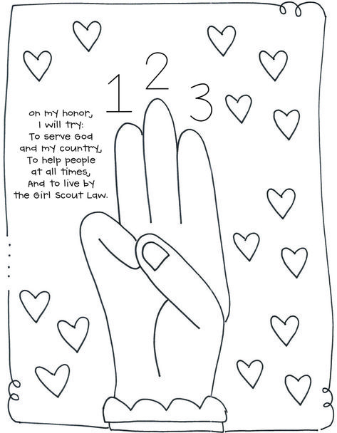 Girl Scout Songs Printable, Girl Scout Promise Activities, Daisy Petals Girl Scouts Activities, Girl Scout Promise And Law Printable, Girl Scout Ideas Activities, Girl Scout Coloring Pages Free Printable, Girl Scout Craft Ideas, Girl Scout Promise Craft, Girl Scouts Daisy Activities