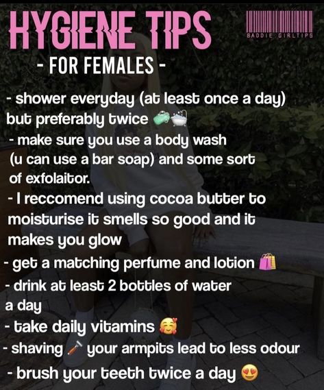 Female Hygiene, Pampering Routine, Hygiene Tips, Proper Hygiene, Body Hygiene, Hygiene Care, Baddie Tips, Hygiene Routine, Feminine Care