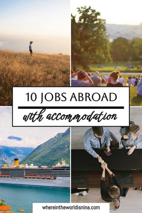 Dreaming of working abroad? Discover jobs that come with built-in accommodations. Whether it's a bustling city or a serene beach town, your new job and home are waiting for you. Pack your bags and dive into the experience! Work Abroad Jobs, Jobs Abroad, Working Abroad, Work Overseas, Assignment Planner, Live Abroad, Eco Lodges, International Jobs, Teaching English Abroad