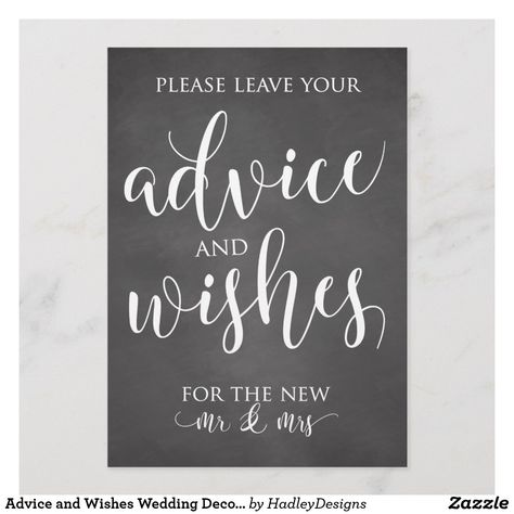 Wedding Advice Cards, Wedding Chalkboard Signs, Vintage Wedding Gifts, Country Theme Wedding, Wedding Posters, Chalkboard Wedding, Advice Cards, Guest Gifts, Guest Book Sign