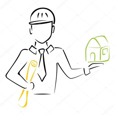 Engineer Drawing Sketch, Civil Engineering Logo, Artist Desk, White Wall Paint, Engineering Careers, Architectural Engineering, Civil Engineer, City Illustration, Cute Cartoon Pictures