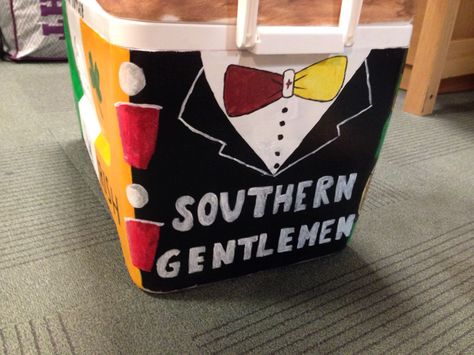 Kappa alpha order Fraternity cooler. Kappa Alpha Order Cooler, Ka Frat Cooler, Ka Cooler, Nola Cooler, Frat Formal, Fraternity Cooler, Kappa Alpha Order, Formal Cooler Ideas, Fraternity Coolers