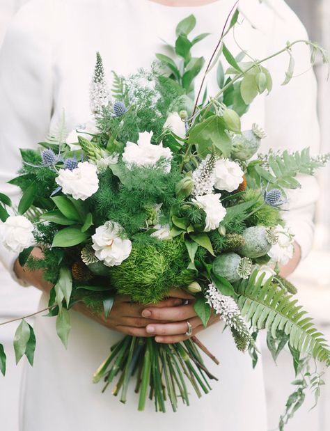 fern bouquet Fern Bouquet, Herb Wedding, Mid Century Modern Wedding, Bouquet Champetre, Greenery Wedding Bouquet, Church Wedding Flowers, Modern Bouquet, Greenery Bouquet, Bouquet Bride