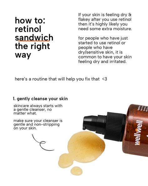 especially helpful for people who have just started using retinol or people with dry/sensitive skin — the retinol sandwich is an amazing technique to keep your skin feeling moisturized, plump & hydrated and make sure you get all the benefits of retinol, without drying your skin up ❤️ Benefits Of Retinol, Dry Sensitive Skin, Gentle Cleanser, Just Start, May 20, Retinol, Make Sure, Sensitive Skin, Your Skin