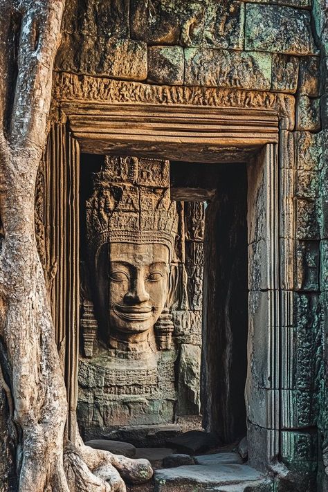 "Discover the grandeur of Angkor Wat! 🏰🌿 Explore this magnificent temple complex, a symbol of Cambodia’s rich cultural heritage. ✨ #AngkorWat #Cambodia #AncientTemples" Angkor Wat Cambodia, Angkor Wat Temple, Cambodia Travel, Mysterious Places, Ancient Temples, Angkor Wat, A Symbol, Art Inspiration Painting, Angkor