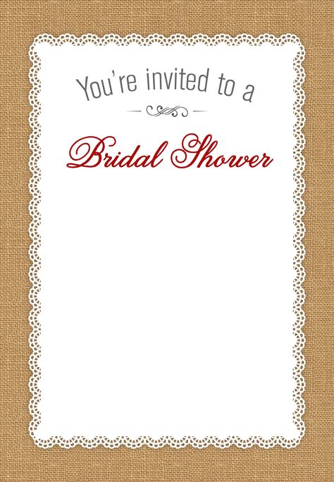 Bridal Shower Honoring - Free Printable Bridal Shower Invitation Template | Greetings Island Hens Invitations, Bridal Shower Invitations Free, Wedding Layouts, Rustic Bridal Shower Invitations, Greetings Island, Bridal Shower Invitations Templates, Bridal Shower Brunch, Bridal Shower Rustic, Online Invitations