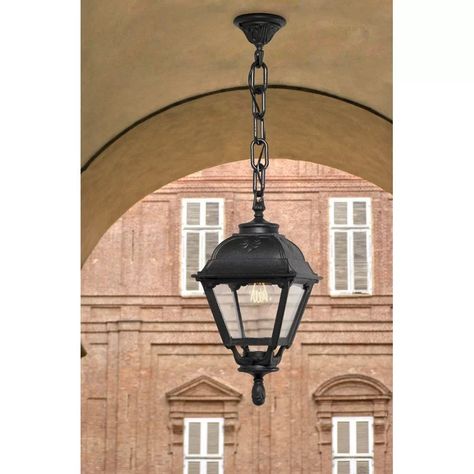 Victorian Pathway, Porch Pendant Light, Outside Lanterns, Hanging Porch Lights, Front Doors Uk, Hanging Lantern Lights, Porch Canopy, Front Door Lighting, Witches House