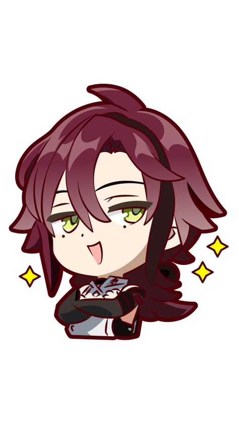 This awesome guy is Shikanoin Heizou, a playable Anemo character in the Genshin Impact game. He is the number one Tenryou Commission detective, harboring a rivalry with the Bantan Sango Detective... Fandom Games, Chibi Characters, Honkai Impact, Star Rail, Phone Themes, Game Character, Cute Icons, Anime Chibi, Anime Character