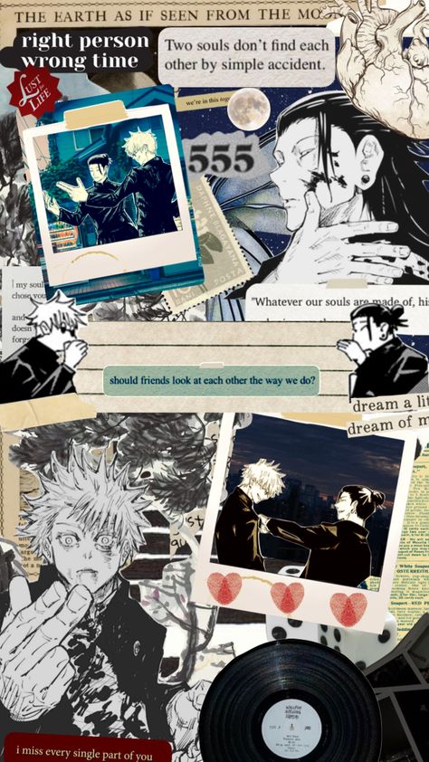 Jjk Collage Wallpaper, Jjk Wallpaper Getou, Gojo Collage Wallpaper, Geo Wallpaper Jjk, Aesthetic Anime Collage, Jjk Aesthetic Wallpaper, Jjk Collage, Jjk Homescreen, Getou Suguru Wallpapers