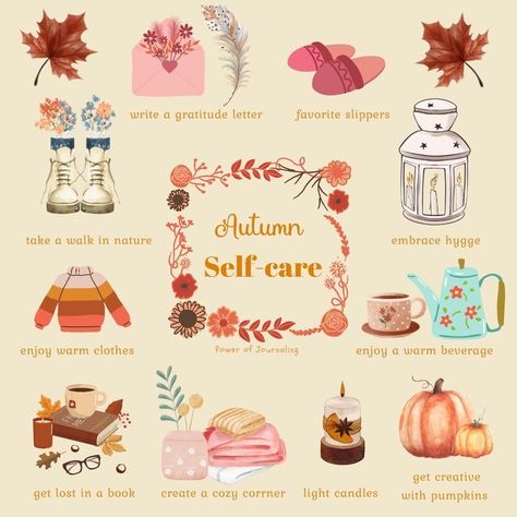 Autumn Princess Aesthetic, October Self Care, Cozy Meaning, Autumn Routine, Autumn Self Care, Fall Self Care, Autumn Items, Self Care Plan, Autumn Princess