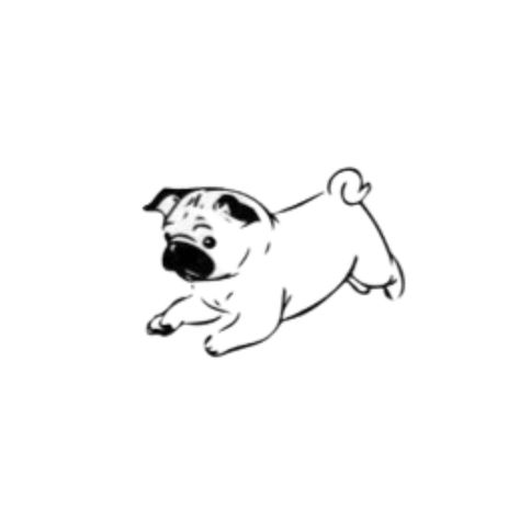 Tiny Pug Tattoo, Cute Pug Tattoo, Mum Tattoos, Penny Tattoo, Pug Drawing, Tattoo Font Styles, Small Pug, Mum Tattoo, Pug Tattoo