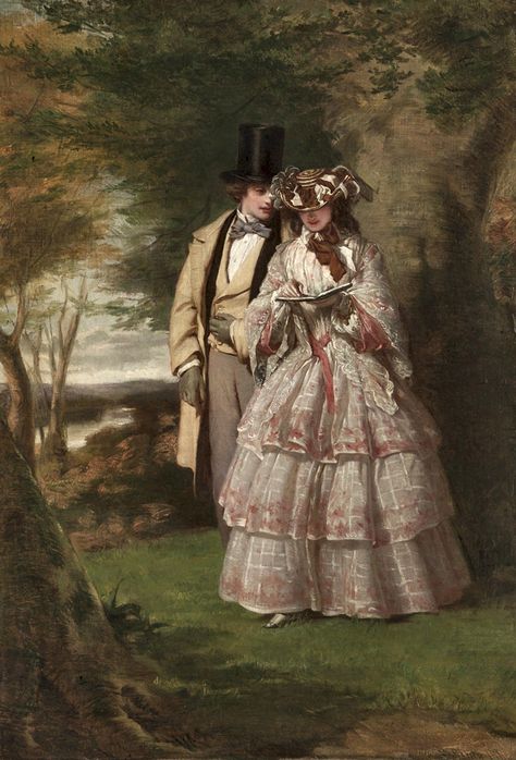 https://flic.kr/p/rvB39t | frith, william powell - The Two Central Figures in 'Derby Day' | William Powell Frith 1819-1909 Engeland Era Victoria, Art Amour, Museum Of Childhood, William Powell, Victorian Paintings, Period Dress, Historical Painting, Art Ancien, European Paintings