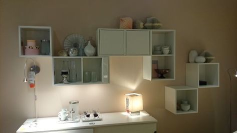 Eket Ikea, Ikea Kids Bedroom, Cube Ideas, Ikea Cubes, Ikea Eket, Teenage Girl Room, Ikea Wall, Kids Bedroom Walls, Ikea Kids