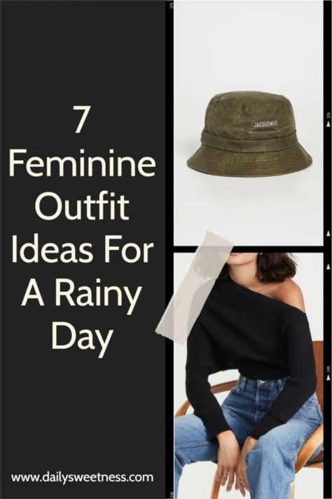 Rainy days don't have to be a fashion disaster. Check out these 7 cute and casual outfit ideas that will keep you looking your best even when the weather isn't! casual, feminine outfits, rain outfit, cute rain outfits, rain weather outfits Rainy Summer Outfit Work, Rainy Day Summer Outfits Casual, Rainy Day Outfit For Work Summer, Cute Summer Rainy Day Outfit, Rainy Weather Outfits Summer, Casual Rainy Day Outfit Summer, Casual Summer Rainy Day Outfit, Cute Rain Outfits, Rain Weather Outfits