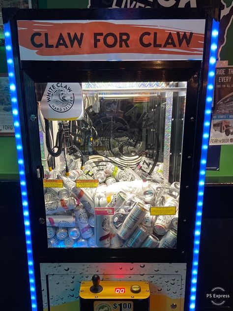 Wedding Claw Machine, Vending Machine Design, Claw Crane, White Claw Hard Seltzer, Claw Game, Vending Machine Business, Crane Machine, Crane Game, White Claw