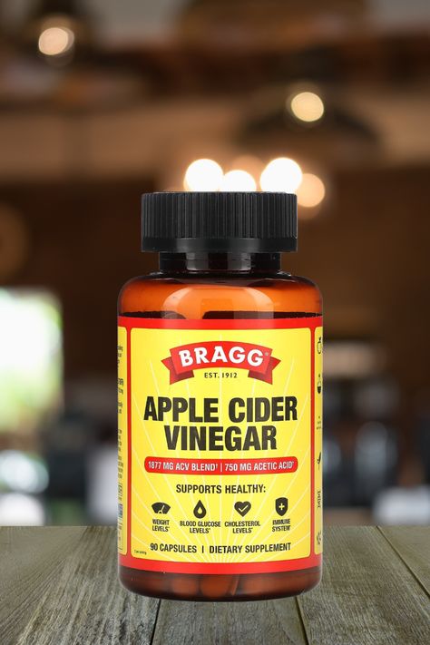 Bragg Apple Cider Vinegar Capsules - Vitamin D3 & Zinc - 750mg of Acetic Acid – Immune & Weight Management Support - Non-GMO, Vegan, Gluten Free, No Sugar Bragg Apple Cider Vinegar, Apple Cider Vinegar Capsules, Appetite Suppressants, Braggs Apple Cider Vinegar, Acetic Acid, No Sugar, Vitamin D3, Vitamin D, Cider Vinegar