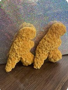 Dinosaur Chicken Nuggets, Crochet Pictures, Crochet Dino, Chicken Nugget, Crochet Pillows, Blanket Diy, Crochet Food, Crochet Things, Fun Crochet