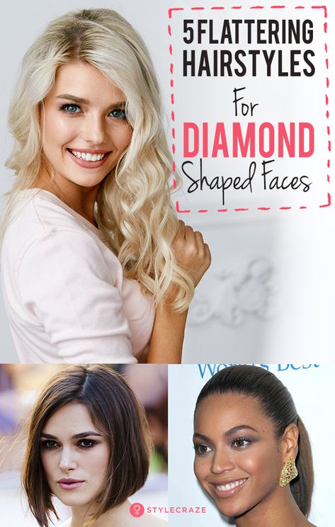 30 Stunning Hairstyles For Diamond Faces Hairstyles For Diamond Shaped Faces, Diamond Face Shape Hairstyles, Diamond Face Hairstyle, Haircut For Face Shape, Beyonce Hair, Hairstyle Tips, Simple Hairstyle, Diamond Face Shape, Face Shape Hairstyles