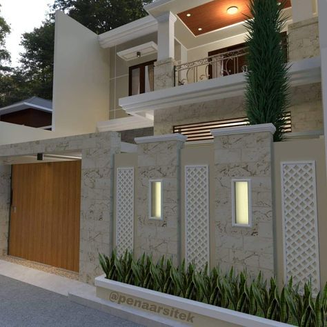 Bungalow Fence Ideas, Boundry Wall Design Latest, House Front Gate Entrance, Boundry Wall Design Modern Exterior, Front Boundary Wall Design Exterior, Simple Compound Wall Design, Boundary Wall Ideas, Boundary Wall Designs, House Exterior Wall Design