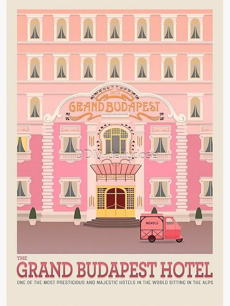 Wes Anderson Poster, Hotel Budapest, Majestic Hotel, The Grand Budapest Hotel, Grand Budapest, Grand Budapest Hotel, Film Poster Design, Budapest Hotel, Movie Poster Wall