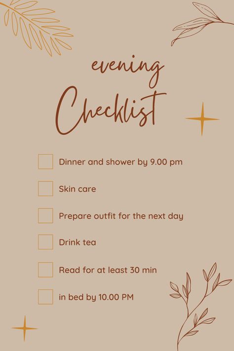 Make some time for an easy evening routine. Save it ror later or chceck my page for more similar content. #evening #routine #selfcare #selflove #selfimprovement #organization #management #loveyourself Easy Routine, Medical Words, Tea Reading, Self Care Bullet Journal, Morning Routines, Todo List, Evening Routine, Soul Searching, Good Habits