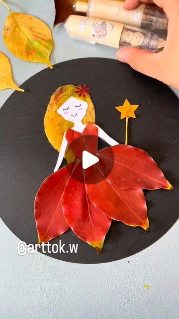 Art Tiktok on Instagram: "🍂🍁 You can do this using the colorful autumn leaves and have fun with your child!

🤗 @arttok.w

#Art #Painting #Artist #ArtOfTheDay #ArtWork #Creative #ArtLife #InstaArt #ArtDaily #ArtCommunity #Artistic #ArtGallery #ArtWorld #ArtLovers #PaintingOfTheDay #KidsArt #KidsActivities #KidsCrafts #CreativeKids #ArtForKids" Leaves Arts And Crafts For Kids, Autumn Diy Kids, Fall Leaves Crafts For Kids, Autumn Leaves Craft, Autumn Activities For Kids, Artwork Creative, Crafts For Seniors, Leaf Crafts, Painting Artist