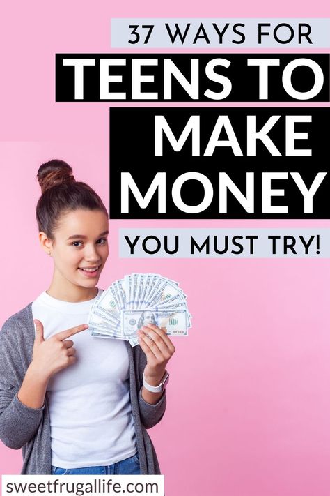 Ways For Teenagers To Make Money - Sweet Frugal Life Make Money As A Teen, Making Money Teens, Easy Ways To Make Money, Teen Money, Company Job, Jobs For Teens, Social Media Jobs, Work At Home, Ways To Make Money