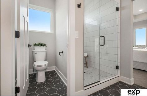 Closed In Toilet Master Bath, Seperate Toilet Ideas, Seperate Toilet And Shower Bathroom, Master Bath With Toilet Closet, Bathroom With Separate Shower And Toilet, Small Bathroom With Vanity, Enclosed Toilet Master Bath, Toilet Remodel, Visionary Board