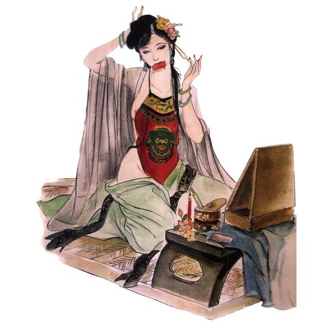 CHINESE LADY LINGERIE IN ANCIENT CHINA (2) —Various Shapes on Little Pieces – Interact China Ancient Chinese Characters, Chinese Lady, Chinese Buddhism, Chinese Aesthetic, China Clothes, Chinese Ancient, China Art, Female Body, Chinese Clothing