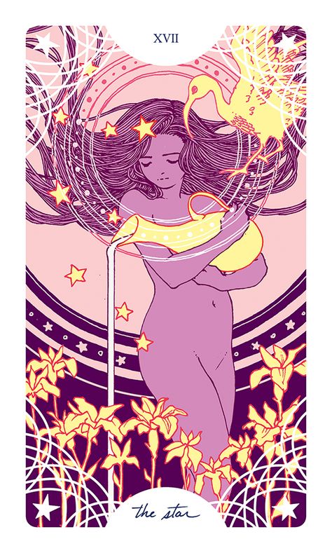 Star Spinner Tarot — Trungles Star Spinner Tarot, Tarot Card Artwork, Tarot Card Tattoo, Tarot Tattoo, Tarot Magic, Star Illustration, Tarot Major Arcana, Tarot Cards Art, Tarot Card Decks