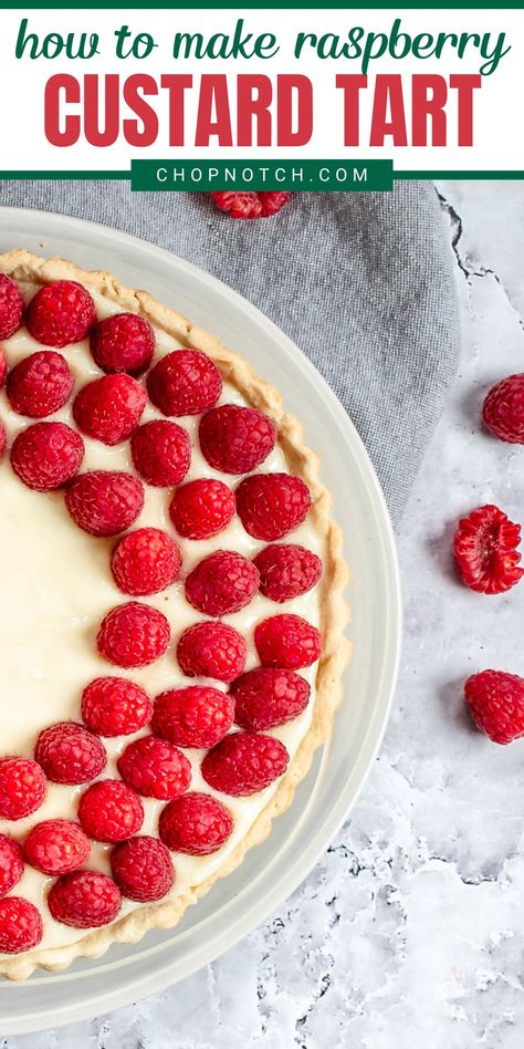 Desserts With Raspberries, Raspberry Custard Pie, Raspberry Custard Tart, Raspberry Custard, Pies Recipes, Raspberry Desserts, Tart Molds, Raspberry Tarts, Custard Tart