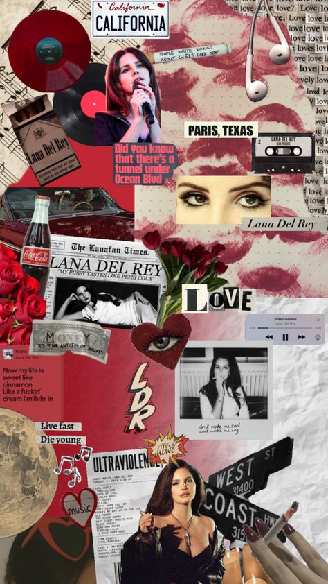 lana del rey💋 #lanadelreymoodboard #lanadelrey #lanadelreyboard #lanadelreycollage #lanadelslay #wallpaper #lanawallpaper #lanadelreywallpaper Lana Del Rey Wallpaper, Lana Del Ray, California Love, Create Collage, Creative Play, Lana Del Rey, Your Aesthetic, Connect With People, Creative Energy