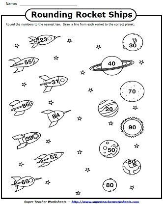 Check out our rounding worksheets! Space Math Worksheets, Rounding Off Numbers, Teachers Worksheets, Math Corner, Rocket Math, Tutoring Resources, Space Badge, Rounding Worksheets, Learning Websites For Kids