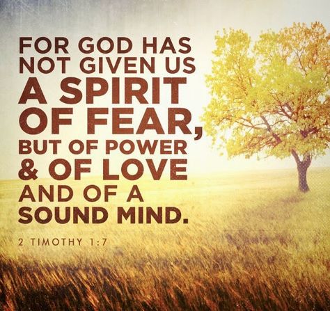 picture with II Timothy 1:7 - Google Search Prayer For Our Children, Biblical Quotes Inspirational, 2 Timothy 1 7, Jesus Christ Quotes, Spirit Of Fear, Miracle Prayer, Bible Pictures, Good Morning Friends Quotes, Sound Mind