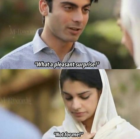 Meeting after long time Drama Dialogues, Fawad Khan Beard, Pakistani Tv Dramas, Sanam Saeed, Fawad Khan, Pakistani Drama, Pak Drama, Book Page Art, Beautiful Quran Verses