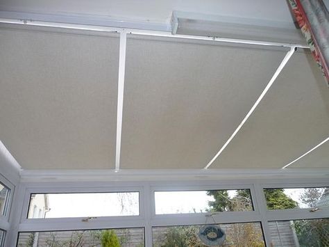 Roller Roof Blinds | Roof Blinds | Conservatory Roof & Window Blinds Conservatory Roof Blinds, Diy Window Blinds, Roof Blinds, Blinds For Windows Living Rooms, Farmhouse Blinds, Blinds Ideas, Ikea Blinds, Sheer Blinds, Cellular Blinds