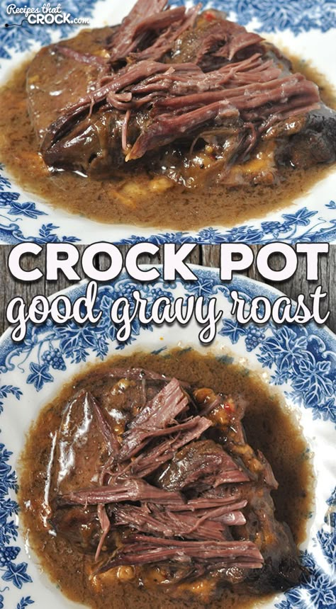 Chuck Roast In The Crock Pot, 3 Package Crock Pot Roast, Recipes Using Roast Beef, Chuck Roast Crock Pot Recipes Easy, Chuck Tender Roast Recipes, Crock Pot Roast Beef Recipes, Chuck Roast Crock Pot Recipes, Best Gravy Recipe, Crock Pot Chuck Roast