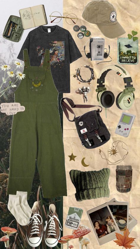 Outfit Inspo Aesthetic Casual, Plant Mom Aesthetic Outfit, Goblincore Outfits, Estilo Hippie, Earthy Outfits, Mood Board Fashion, Hippie Outfits, Swaggy Outfits, Edgy Outfits