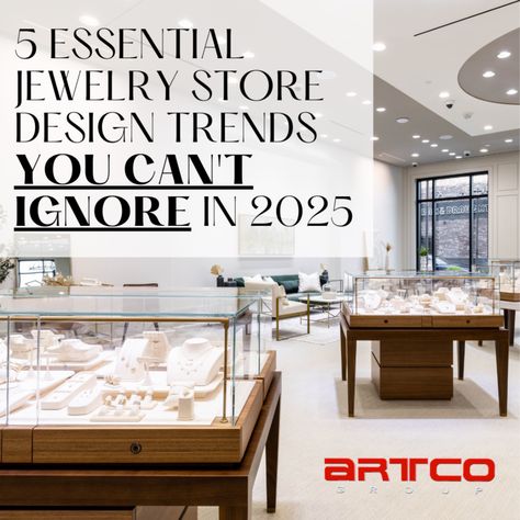 Discover the 5 Essential Jewelry Store Design Trends You Can’t Ignore in 2025! Whether you’re planning a revamp or opening a new store, these must-know trends will inspire your next move. Head over to our linktree to read the full blog post written by our Director of Luxury Goods, Karen Estrada. #artcogroup #retaildesign . . . . . #jewelrystoredesign #jewelrystorefixtures #madeinamerica #storedesign #jewelryshowcase #jewelryshowcasemanufacturer #commercialinteriors Jewelry Stores Interior Design, Stores Interior Design, Jewelry Store Interior, Essential Jewelry, Jewelry Store Design, Jewelry Showcases, Store Design Interior, Writing Blog Posts, Jewelry Essentials