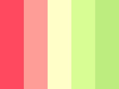 "Summer Watermelon" by souredpoison bobaward Watermelon Color Aesthetic, Watermelon Colour Palette, Watermelon Color Palette, Hair Color Swatches, Palette Summer, Flat Color Palette, Watermelon Color, Cool Color Palette, Color Palette Challenge