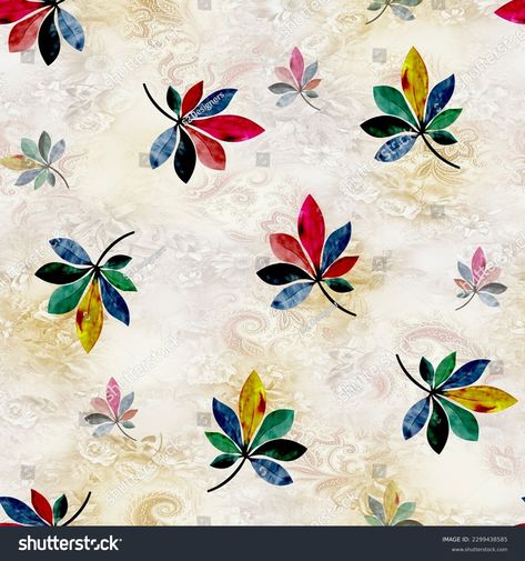 Floral Print Wallpaper, Wallpaper Design Pattern, Paisley Border, Abstract Art Paintings Acrylics, Botanical Flower Art, Print Design Art, Textile Prints Design, Abstract Pattern Design, Border Embroidery Designs