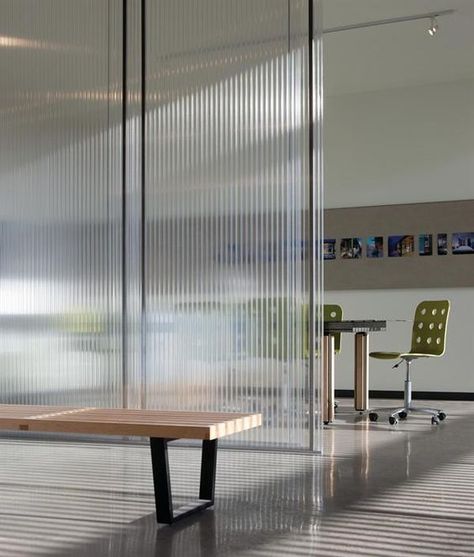 This photo captures the translucence and texture of interior polycarbonate walls!: Pallet Room, Translucent Wall, Fabric Room Dividers, Wooden Room Dividers, Hanging Room Dividers, Old Wooden Doors, Loft Industrial, Shelf Dividers, Room Divider Curtain