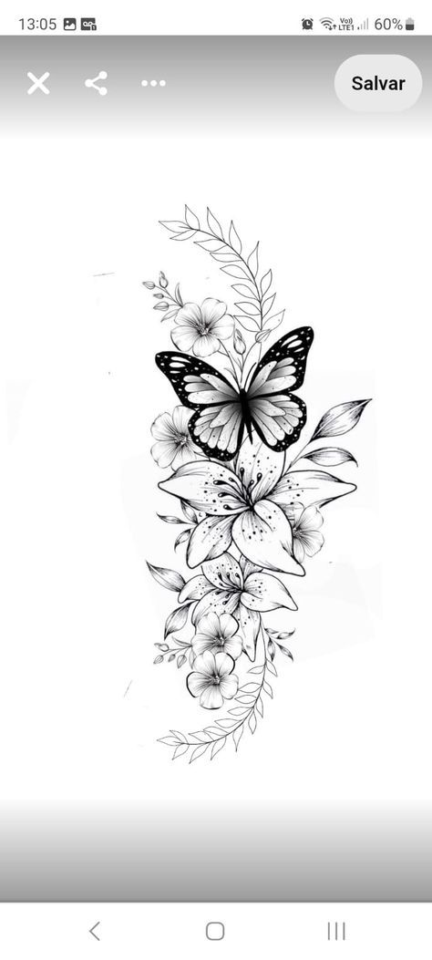 Christian Sleeve Tattoos For Women, Sleeve Tattoos For Women Unique, Chest Tattoo Flowers, Tattoos For Women Unique, Tattoo Papillon, Word Tattoo Ideas, Butterfly With Flowers, Borboleta Tattoo, Unique Half Sleeve Tattoos