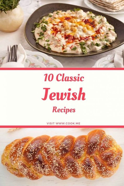 10 Classic Jewish Recipes - Cook.me Recipes Classic Jewish Recipes, Ashkenazi Jewish Food, Jewish Foods Recipes, Traditional Jewish Meals, Dinner In Bethlehem, Jewish Meat Recipes, Kosher Potluck Recipes, Jewish Deli Recipes, Jewish Brunch Ideas