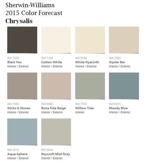 Sherwin-Williams 2015 Color Forecast: Chrysalis Interior Paint Colors For Living Room, House Staging, Interior Paint Colors Schemes, Color Forecasting, Sherwin Williams Colors, Paint Color Schemes, Paint Color Palettes, Interior Paint Colors, Paint Colors For Living Room