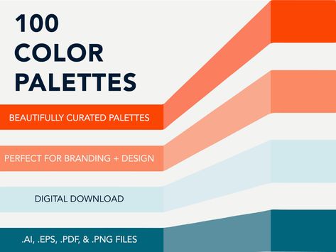 100 Individual Color Palettes with Adobe Swatch Files on Behance Adobe Indesign, Visual Identity, Color Palettes, Art Direction, Bar Chart, Adobe Illustrator, Color Palette, Painter, Branding Design