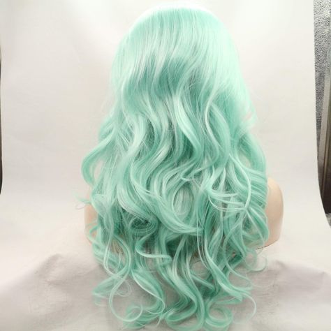 Tangled Lights, Purple Wig, Green Wig, Quality Wigs, Synthetic Lace Wigs, Curly Lace Front Wigs, Beautiful Wigs, Bleach Blonde, Hair Replacement