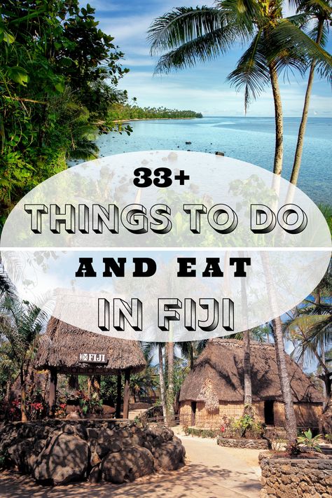 33 unique things that you need to do (and eat) in Fiji! Plan your dream bucket list trip and see one of the most beuaitufl places in the world! things to do in fiji / fiji travel guide / fiji travel itinerary Trip To Fiji, Fiji Bucket List, Fiji Things To Do, Fiji Travel Guide, Fiji Outfits, Fiji Aesthetic, Figi Islands, Things To Do In Fiji, Aus Travel